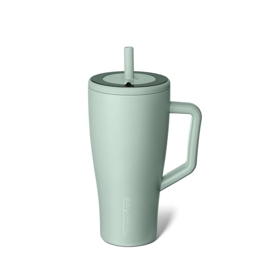 BrüMate Era 40 oz Tumbler with Handle & Straw | 100% Leakproof Insulated Water Bottle Tumbler with Lid & Flexible SoftSip Straw | Made of Stainless Steel | Cup Holder Friendly | 40oz (Nightfall Blue)