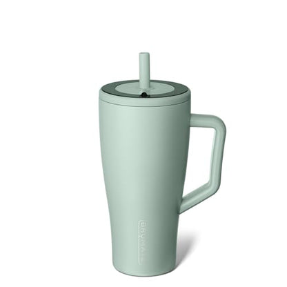 BrüMate Era 40 oz Tumbler with Handle & Straw | 100% Leakproof Insulated Water Bottle Tumbler with Lid & Flexible SoftSip Straw | Made of Stainless Steel | Cup Holder Friendly | 40oz (Nightfall Blue)