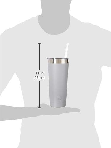 Ello Beacon Vacuum Insulated Stainless Steel Tumbler with Slider Lid and Optional Straw