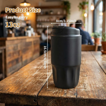 Stainless steel insulated Tumbler Portable leak-proof coffee mug 18oz sports water Bottle suitable for car cup holder BPA-free insulated water bottle for sports，school，travel，Grey landscape