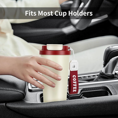 Stainless steel insulated Tumbler Portable leak-proof coffee mug 18oz sports water Bottle suitable for car cup holder BPA-free insulated water bottle for sports，school，travel，Grey landscape