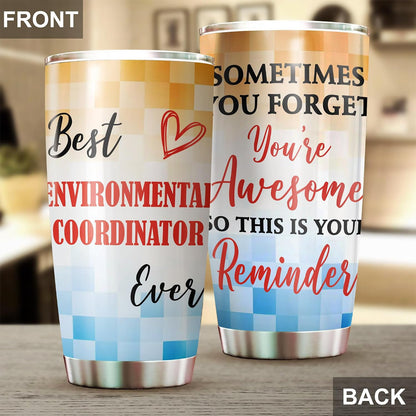 Best Lacrosse Coach Ever Tumbler Stainless Steel 20oz, Office Gifts Women Men Work Friends Coworker, Driking Coffee Cup For Birthday Christmas - Colors J