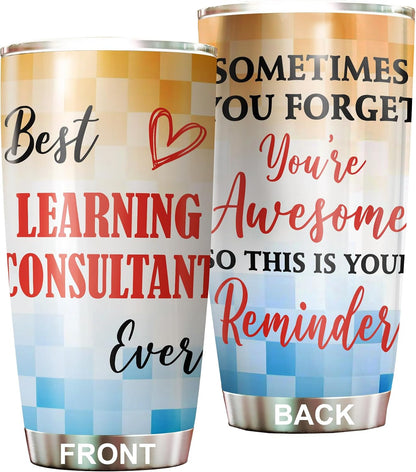 Best Lacrosse Coach Ever Tumbler Stainless Steel 20oz, Office Gifts Women Men Work Friends Coworker, Driking Coffee Cup For Birthday Christmas - Colors J