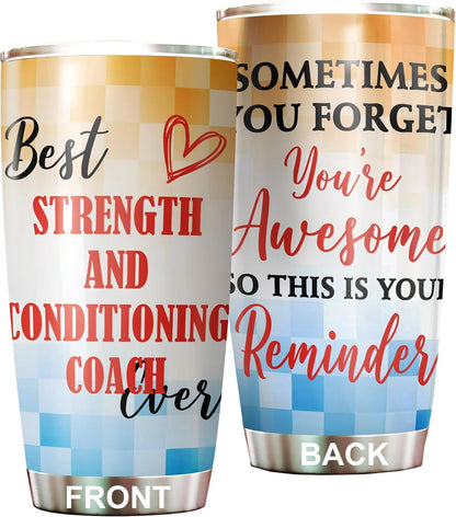 Best Lacrosse Coach Ever Tumbler Stainless Steel 20oz, Office Gifts Women Men Work Friends Coworker, Driking Coffee Cup For Birthday Christmas - Colors J
