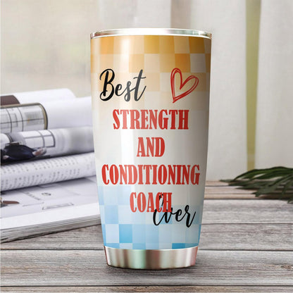 Best Lacrosse Coach Ever Tumbler Stainless Steel 20oz, Office Gifts Women Men Work Friends Coworker, Driking Coffee Cup For Birthday Christmas - Colors J