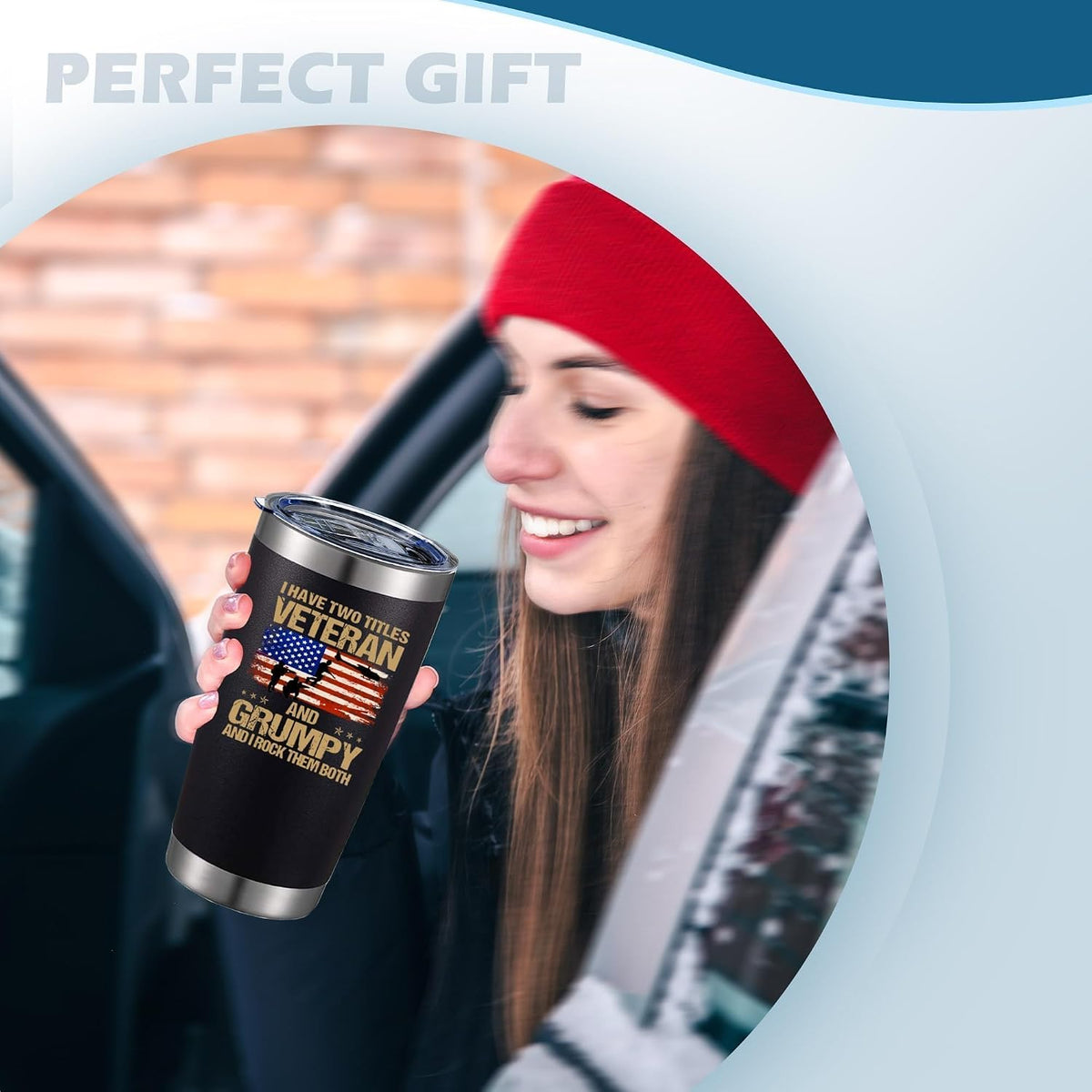 20oz Selective Hearing Sarcastic Black Stainless Steel Tumbler with Lid | Double Wall Insulated Mug, Funny Office Humor Quote Print Design, Novelty Coworker Gift for Men Women, Fits Birthday Xmas