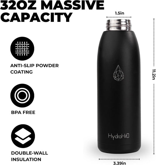 32oz Insulated Stainless Steel Water Bottle with Handle
