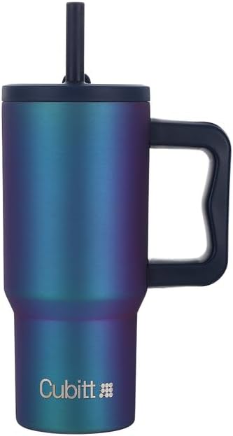 Mini Tumbler 24 oz Insulated – Obsidian Black | Leak-Proof, BPA-Free with Handle & Straw