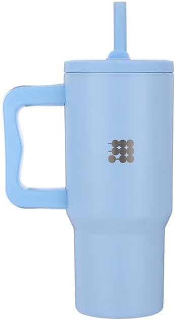 Mini Tumbler 24 oz Insulated – Obsidian Black | Leak-Proof, BPA-Free with Handle & Straw