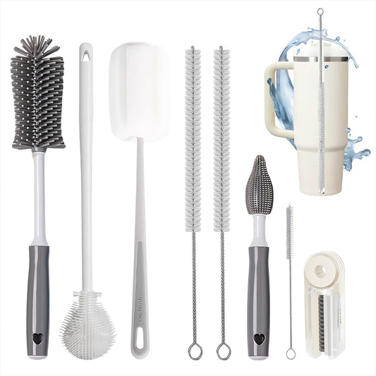 Bottle Cleaner Brush Set - 8 Pack Bottle Brushes for Cleaning