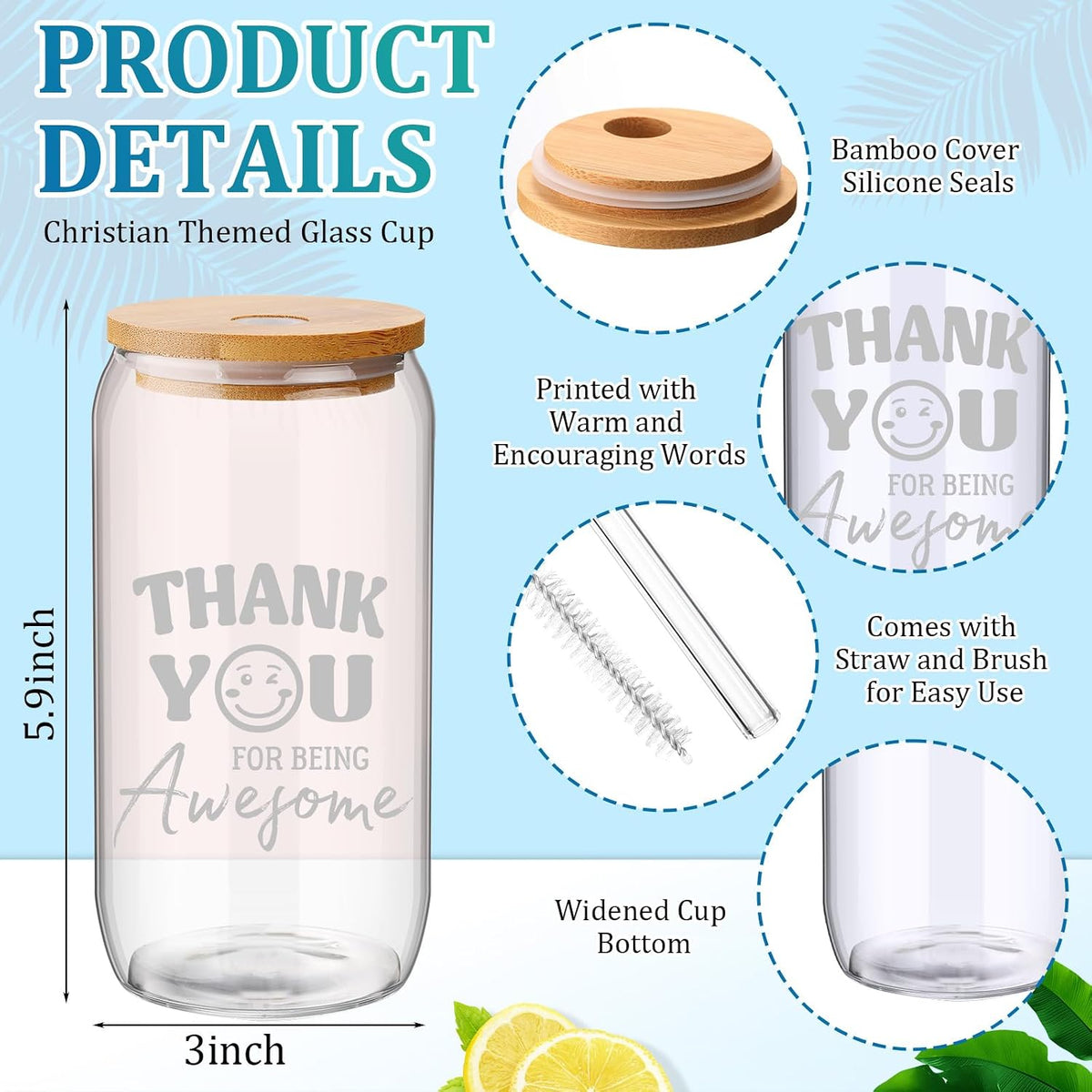 36 Pcs Christian Sunday School Teacher Gift for Women Men