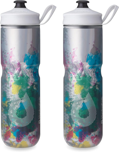 Polar Sport Insulated Water Bottle (24oz, Pulse Blue)