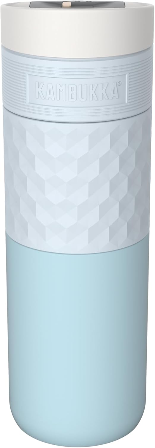 ETNA Breezy Blue Thermal Mug 500 ml – Coffee Mug to Go Made of Stainless Steel – Leak-Proof & Leak-Proof – Insulated Travel & Coffee Mug – Keeps 9 Hours Hot / 18 Hours Cold