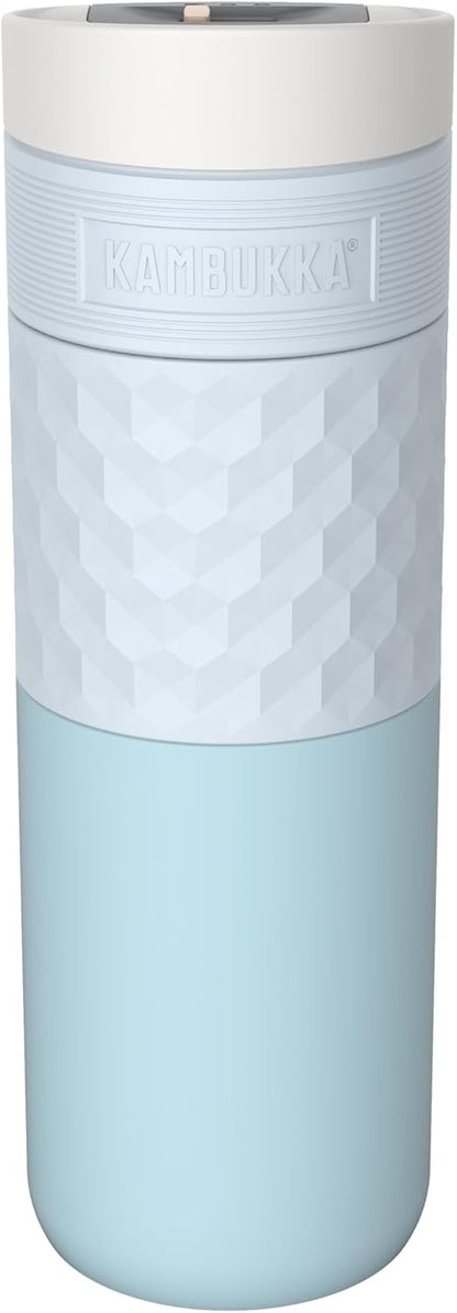 ETNA Breezy Blue Thermal Mug 500 ml – Coffee Mug to Go Made of Stainless Steel – Leak-Proof & Leak-Proof – Insulated Travel & Coffee Mug – Keeps 9 Hours Hot / 18 Hours Cold