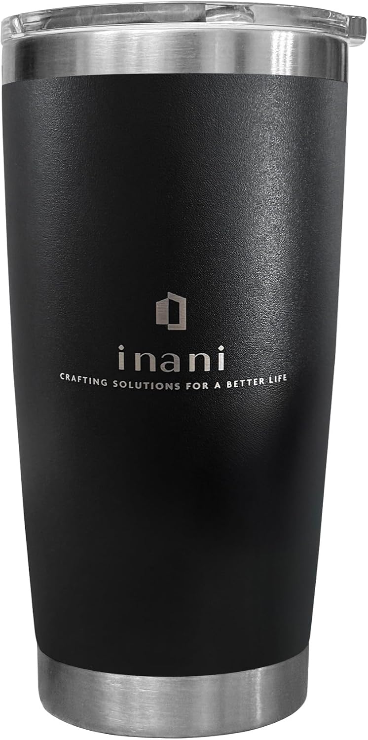 20oz Stainless Steel Tumbler, Insulated Travel Coffee Cup, Leak-Resistant, Spill-Proof Lid, Dishwasher Safe, BPA-Free, Double-Wall Insulated Premium Travel Mug For Hot Or Iced Coffee, Black