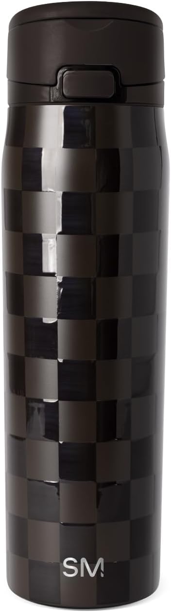 Water Bottle with Straw & Handle | 24oz | Blue | Mesa Loop Insulated Water Bottle for School, Sports, Travel | Leak Proof, Stainless Steel | Snow Day - Colors B