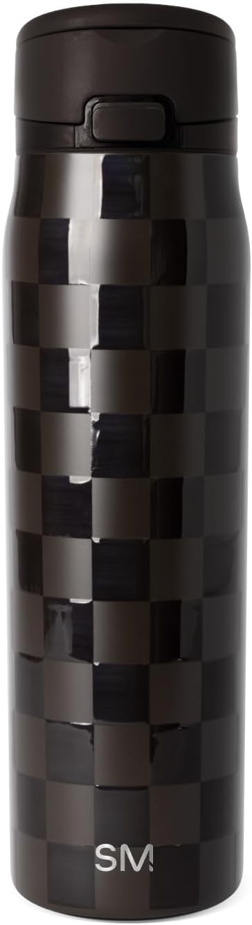 Water Bottle with Straw & Handle | 24oz | Blue | Mesa Loop Insulated Water Bottle for School, Sports, Travel | Leak Proof, Stainless Steel | Snow Day - Colors B