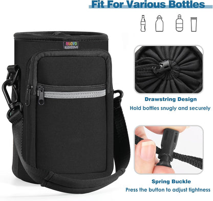 Water Bottle Carrier, 1000ML, Black - Colors A