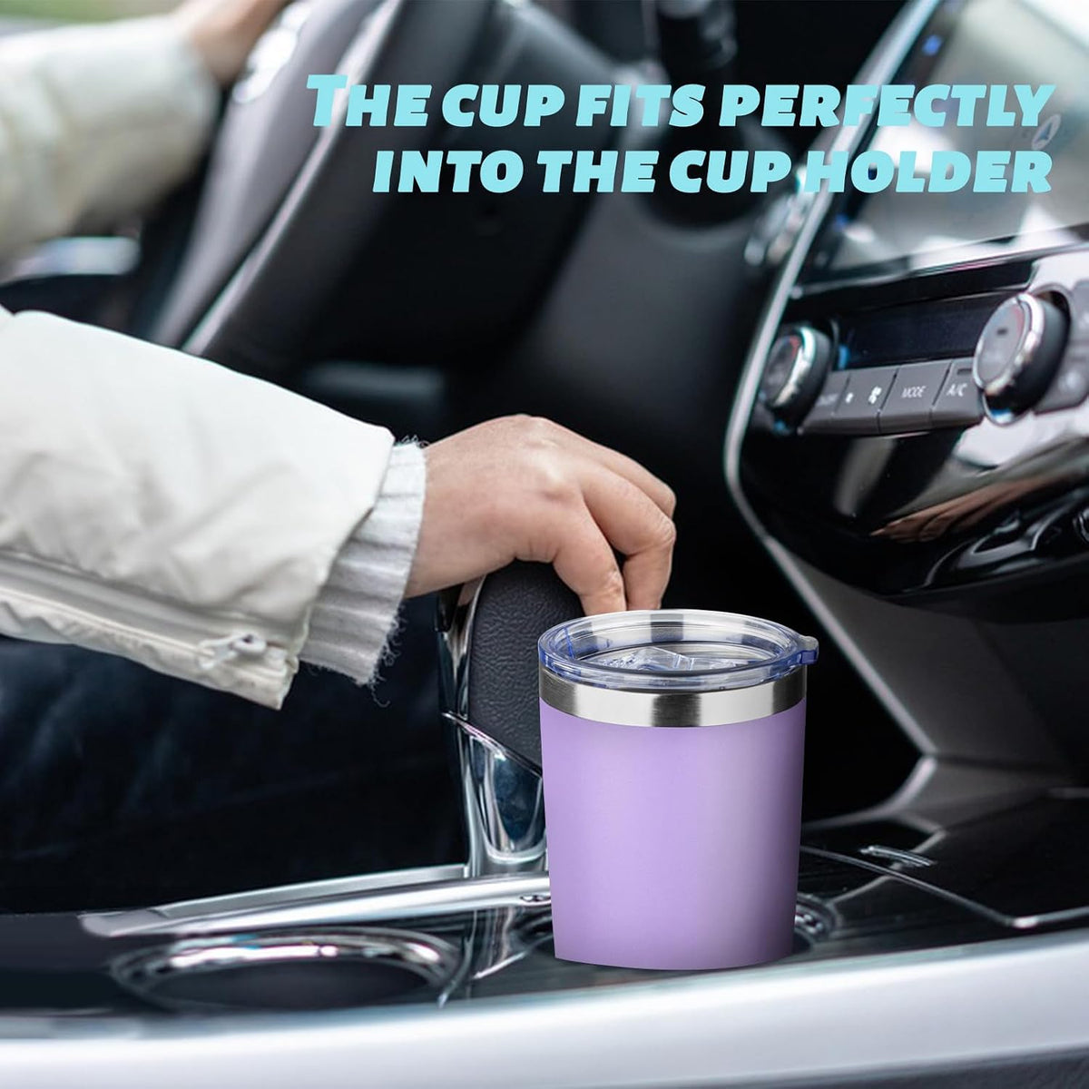 20oz Tumbler with Straw and Brush, Stainless Steel Vacuum Insulated tumbler, Double Wall Insulated Coffee Tumbler for Outdoor, Home, Travel,Office (Buff)