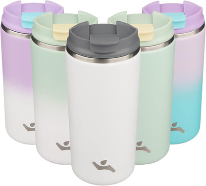 16oz Travel Coffee Mug with Lid, Insulated Stainless Tumbler