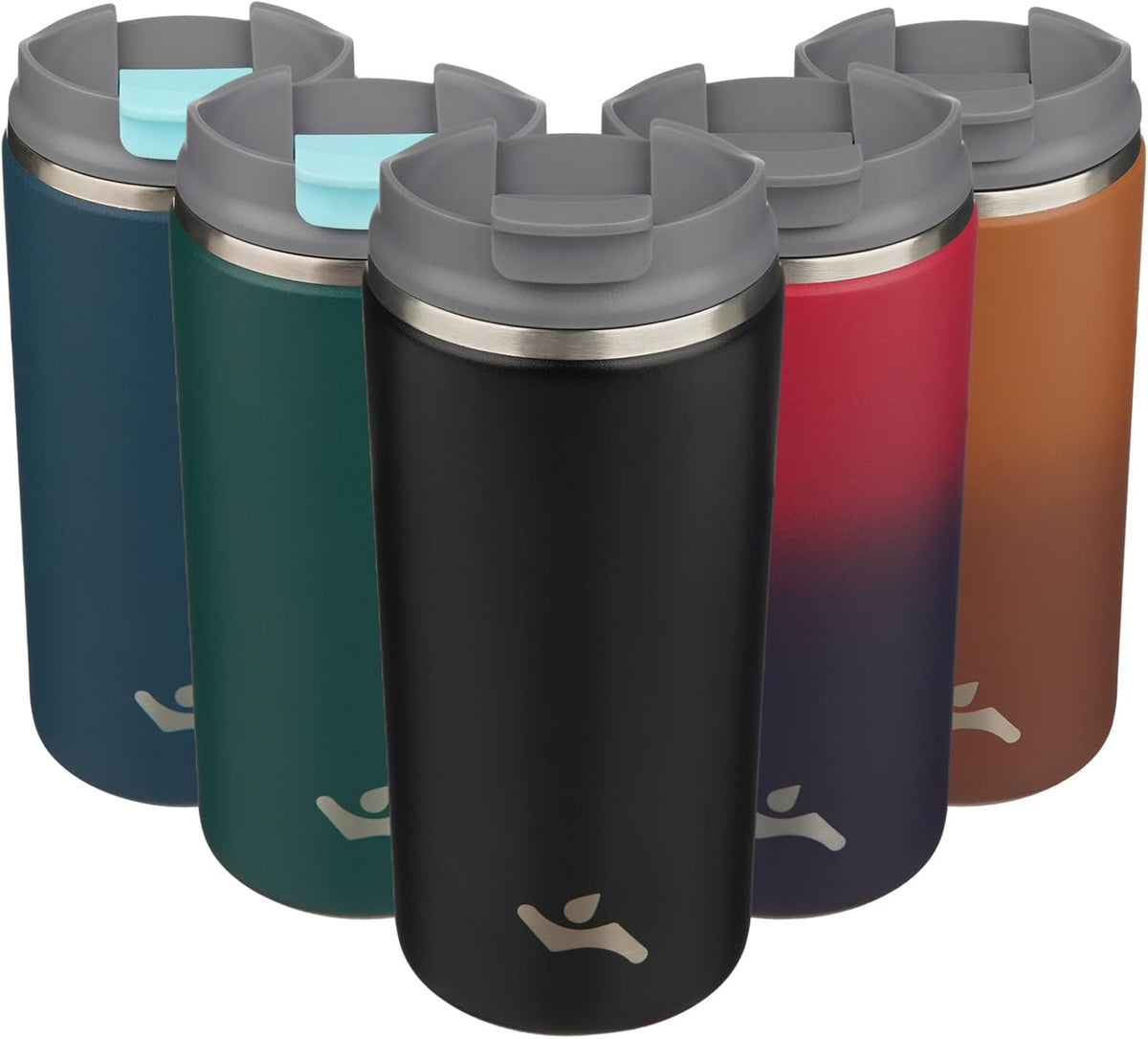 16oz Travel Coffee Mug with Lid, Insulated Stainless Tumbler