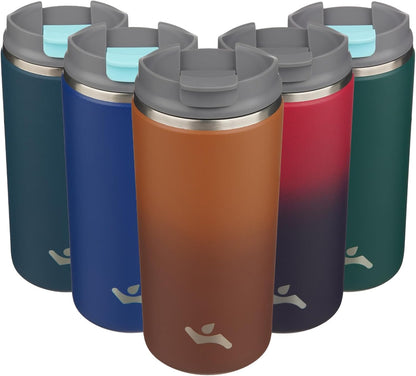 16oz Travel Coffee Mug with Lid, Insulated Stainless Tumbler
