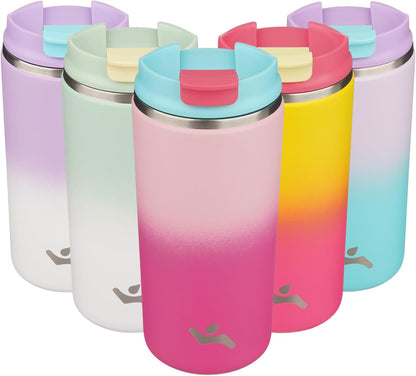 16oz Travel Coffee Mug with Lid, Insulated Stainless Tumbler
