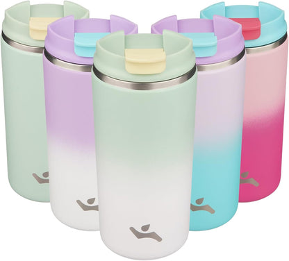 16oz Travel Coffee Mug with Lid, Insulated Stainless Tumbler