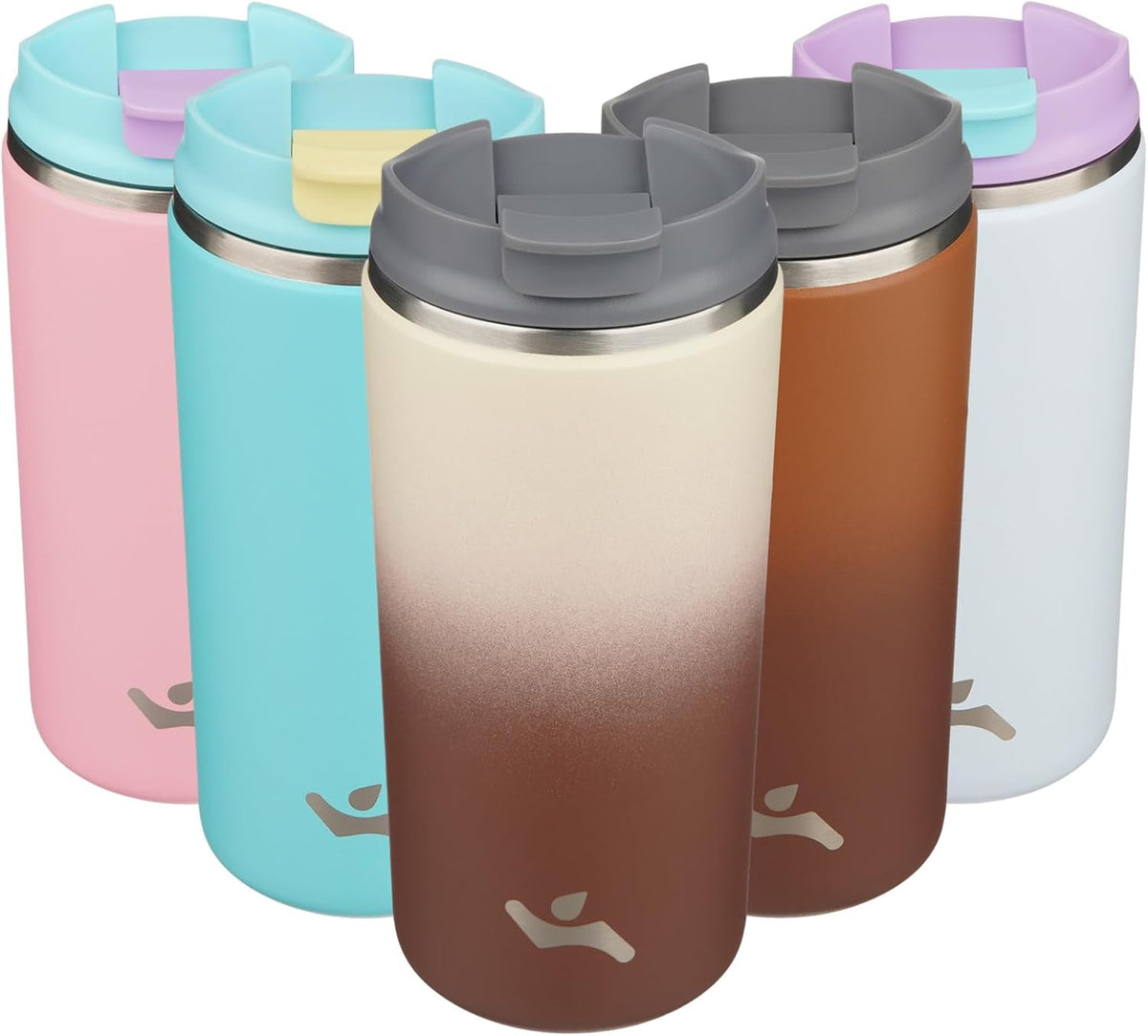 16oz Travel Coffee Mug with Lid, Insulated Stainless Tumbler
