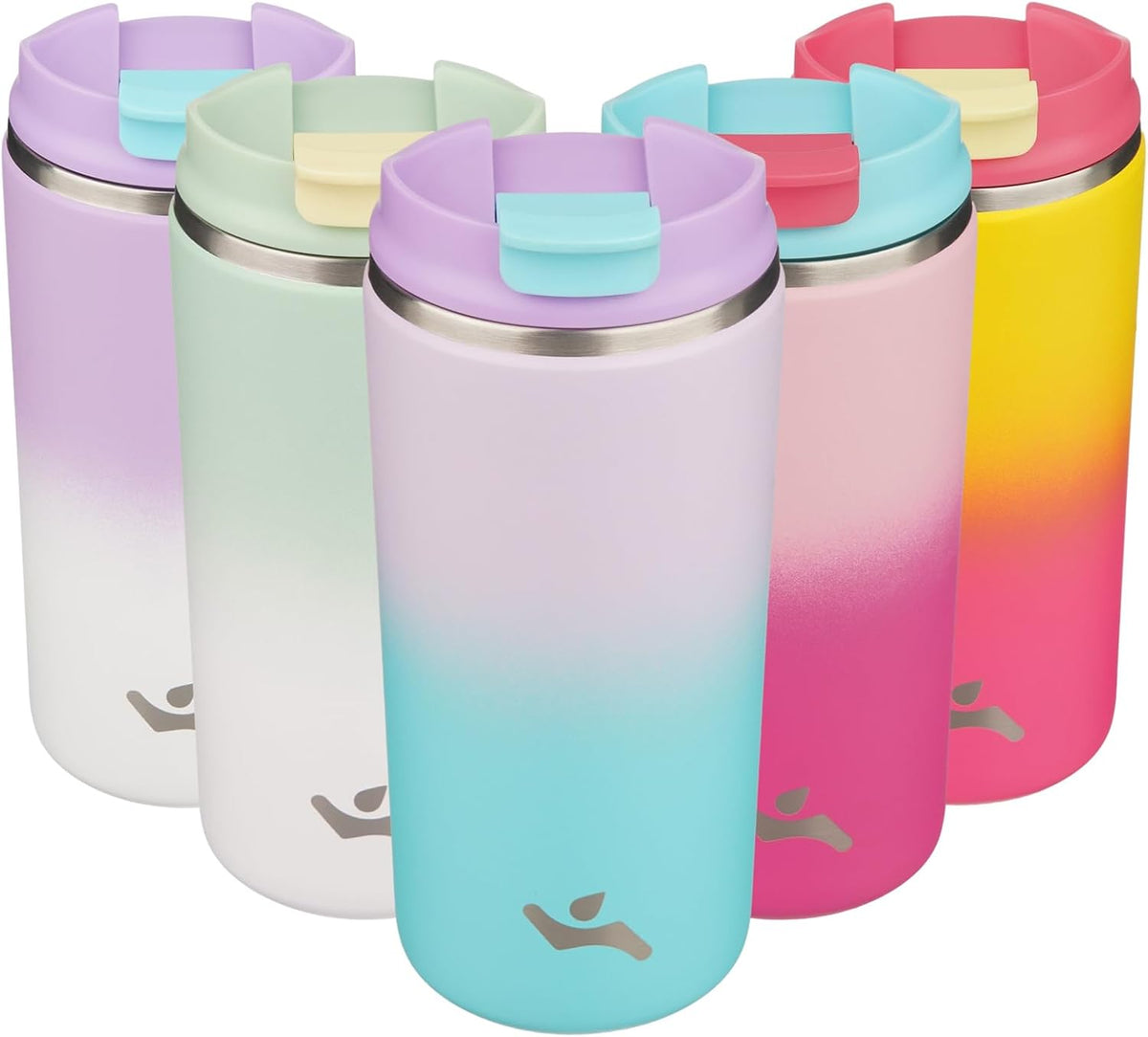 16oz Travel Coffee Mug with Lid, Insulated Stainless Tumbler