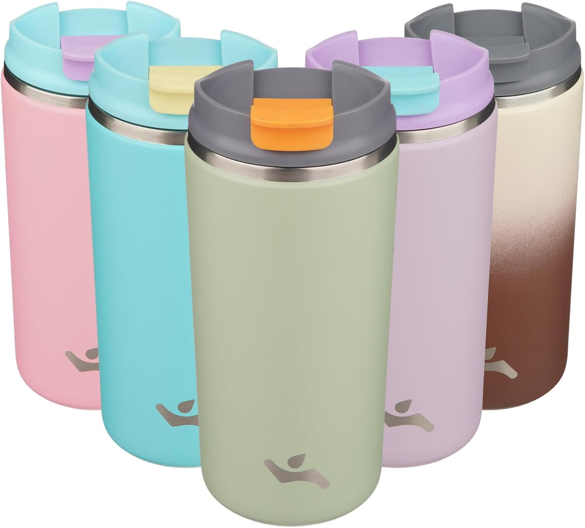 16oz Travel Coffee Mug with Lid, Insulated Stainless Tumbler