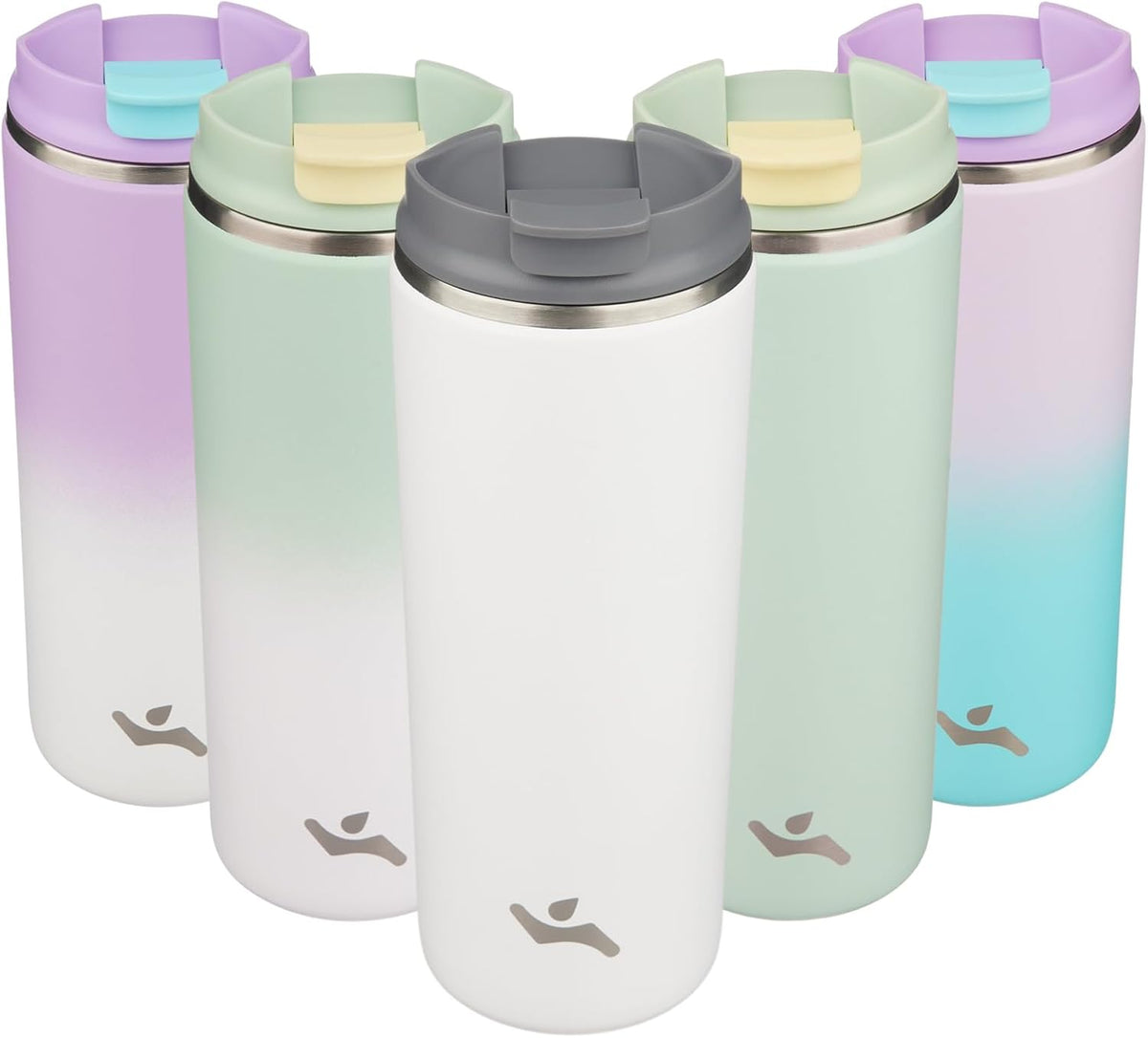 16oz Travel Coffee Mug with Lid, Insulated Stainless Tumbler