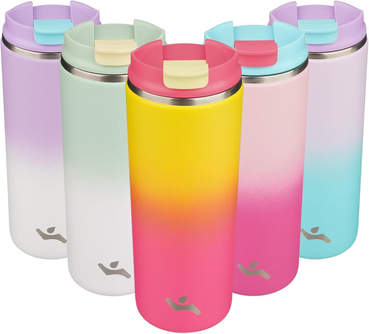 16oz Travel Coffee Mug with Lid, Insulated Stainless Tumbler