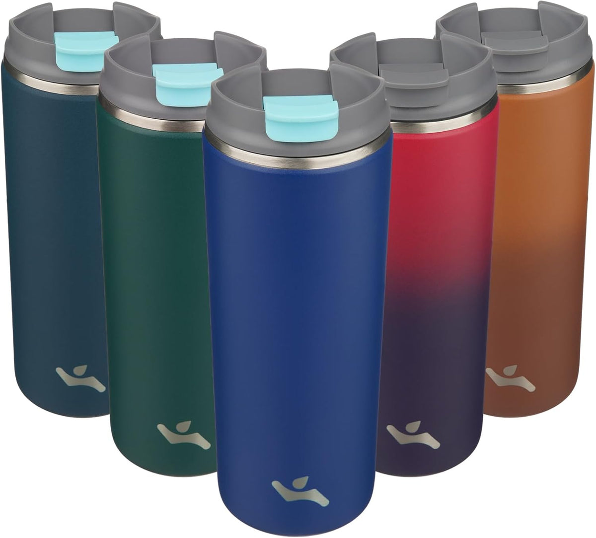 16oz Travel Coffee Mug with Lid, Insulated Stainless Tumbler