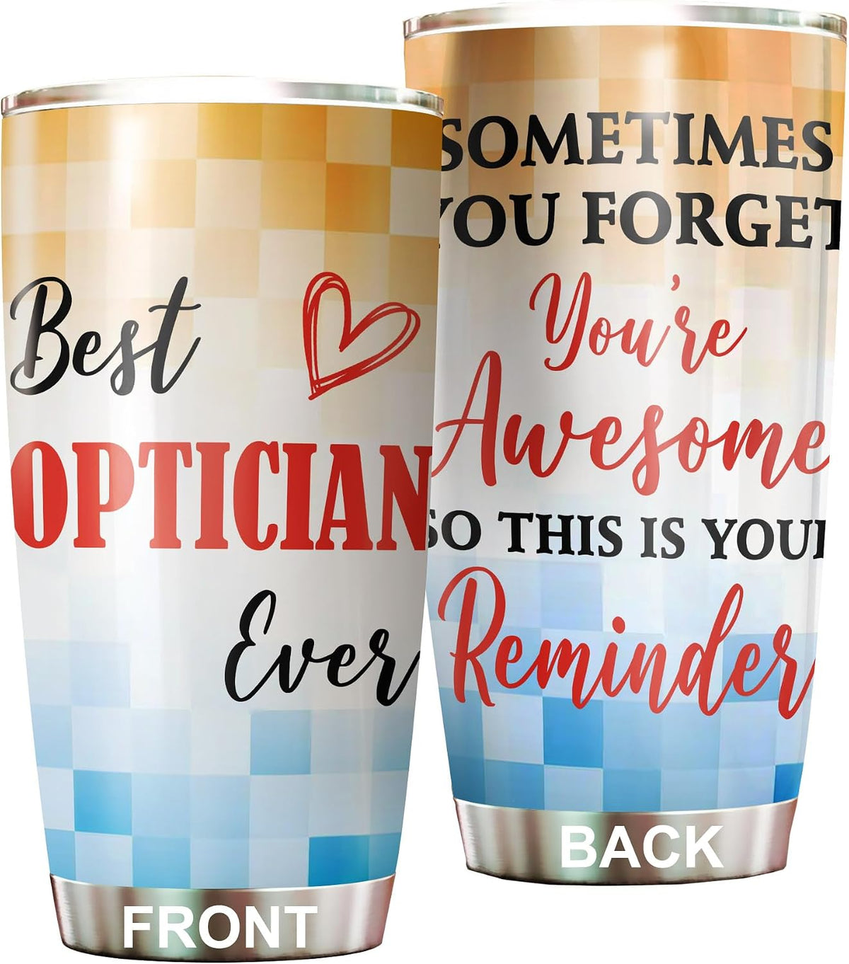 Best Caterer Ever Tumbler Stainless Steel 20oz, Office Gifts Women Men Work Friends Coworker, Driking Coffee Cup For Birthday Christmas - Colors J