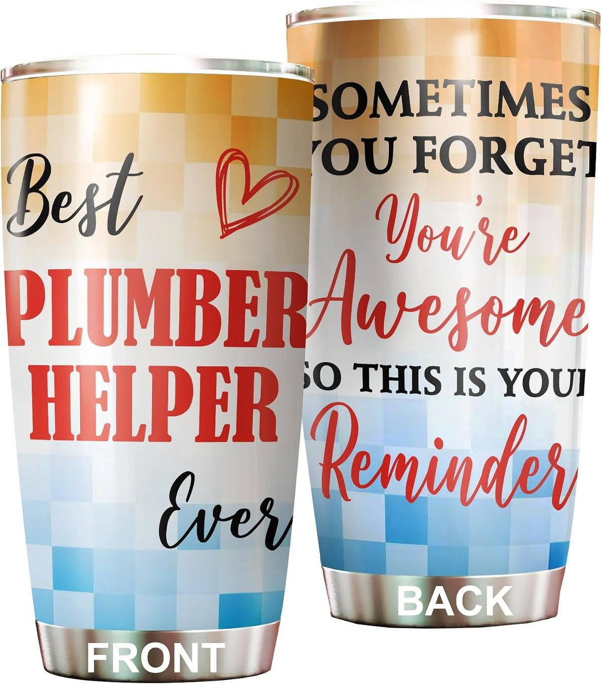 Best Caterer Ever Tumbler Stainless Steel 20oz, Office Gifts Women Men Work Friends Coworker, Driking Coffee Cup For Birthday Christmas - Colors J