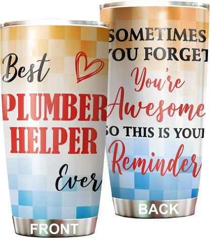 Best Caterer Ever Tumbler Stainless Steel 20oz, Office Gifts Women Men Work Friends Coworker, Driking Coffee Cup For Birthday Christmas - Colors J