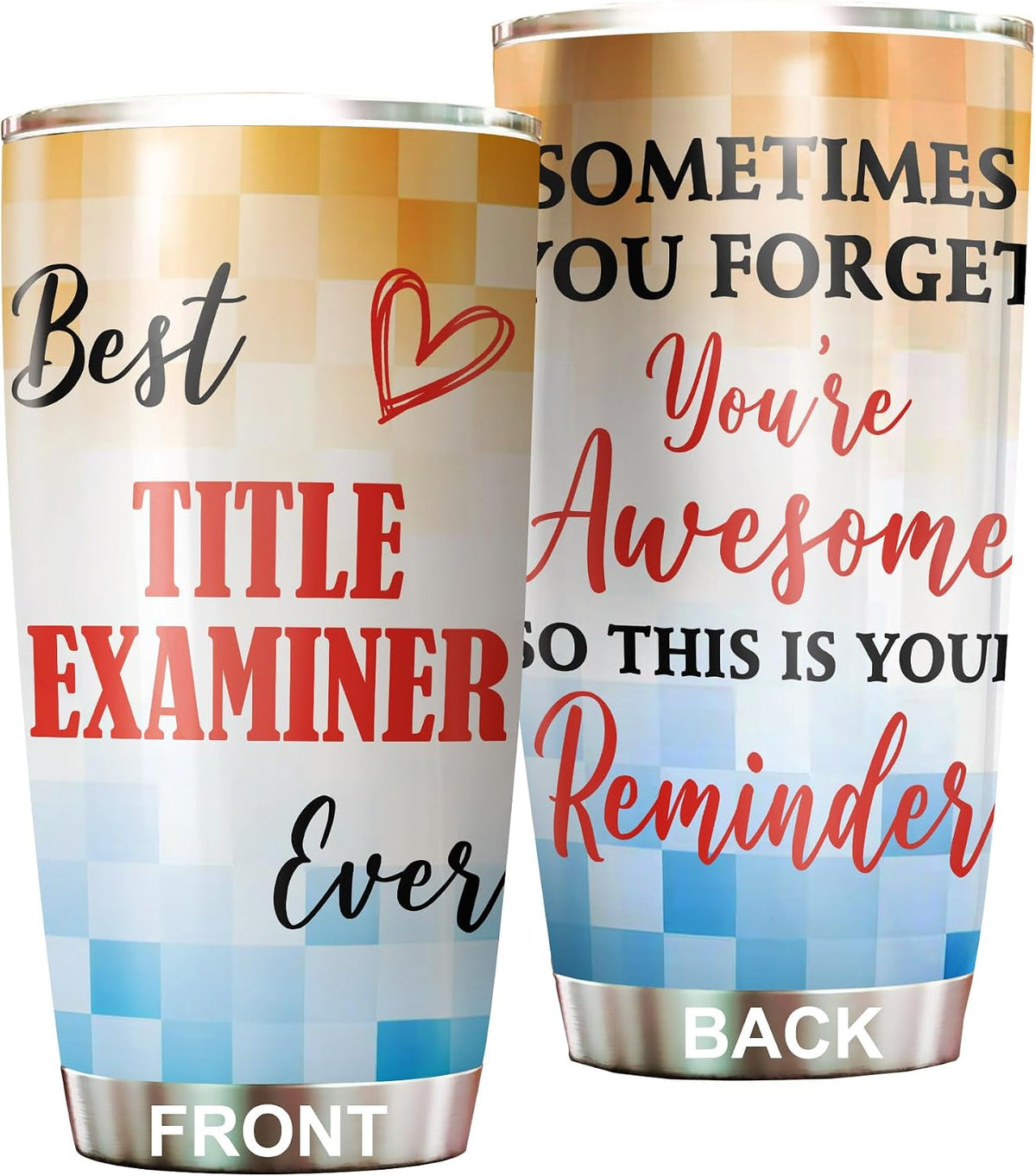 Best Caterer Ever Tumbler Stainless Steel 20oz, Office Gifts Women Men Work Friends Coworker, Driking Coffee Cup For Birthday Christmas - Colors J