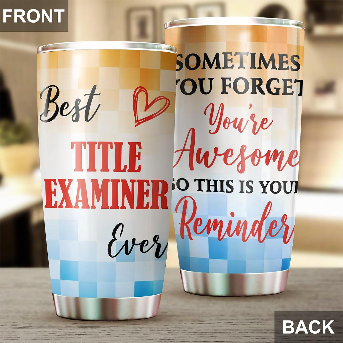Best Caterer Ever Tumbler Stainless Steel 20oz, Office Gifts Women Men Work Friends Coworker, Driking Coffee Cup For Birthday Christmas - Colors J