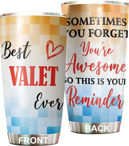 Best Caterer Ever Tumbler Stainless Steel 20oz, Office Gifts Women Men Work Friends Coworker, Driking Coffee Cup For Birthday Christmas - Colors J