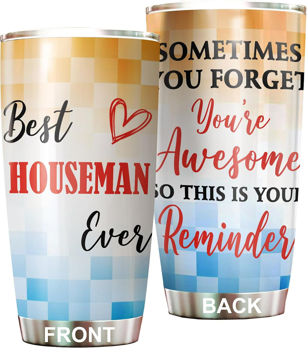 Best Caterer Ever Tumbler Stainless Steel 20oz, Office Gifts Women Men Work Friends Coworker, Driking Coffee Cup For Birthday Christmas - Colors N
