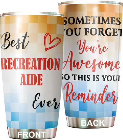 Best Caterer Ever Tumbler Stainless Steel 20oz, Office Gifts Women Men Work Friends Coworker, Driking Coffee Cup For Birthday Christmas - Colors N