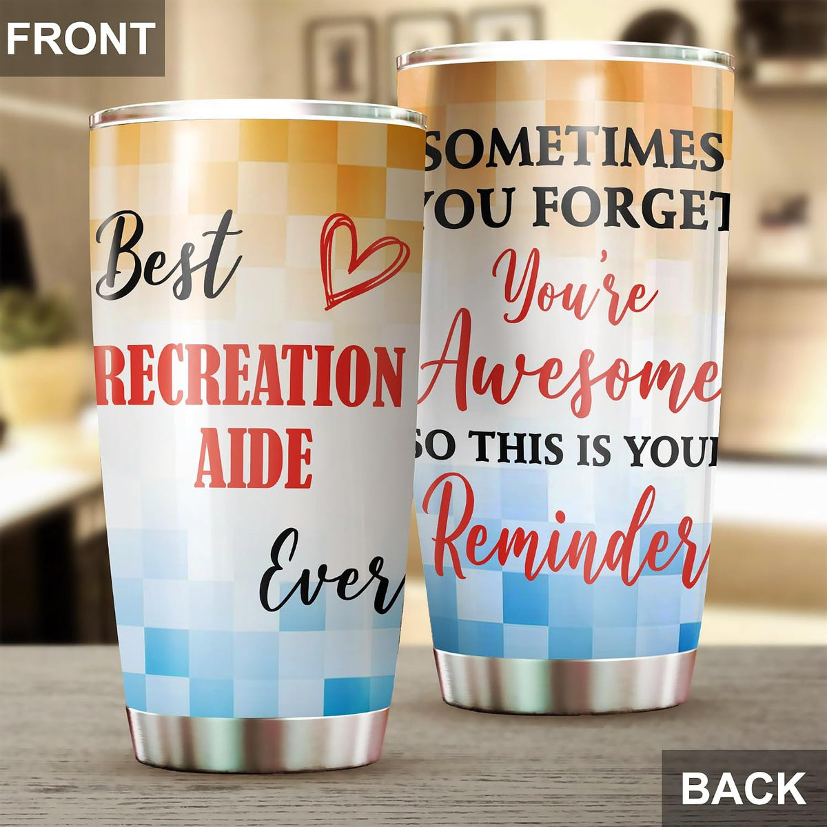 Best Caterer Ever Tumbler Stainless Steel 20oz, Office Gifts Women Men Work Friends Coworker, Driking Coffee Cup For Birthday Christmas - Colors N