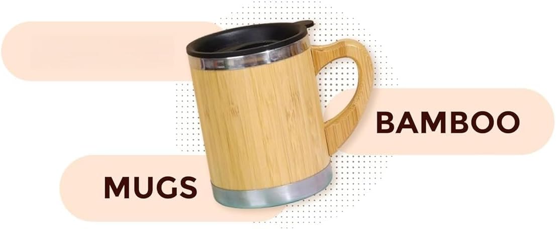 Stainless Steel Coffee Mug 350 ml | Insulated Travel Mug with Lid | Hot & Cold | Office & Car