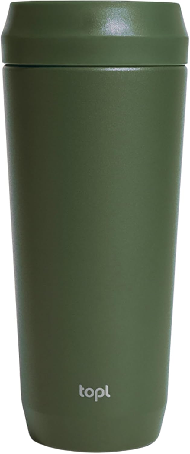 To Go Coffee Cup – Insulated Travel Coffee Mug with 360° Leak‑Safe Lid, Stainless Steel Coffee Tumbler for Hot/Cold, Spill‑Resistant, BPA‑Free - Lavender, 20 oz