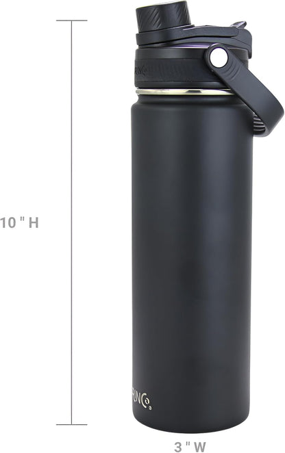 Stainless Steel Water Bottle Spout Lid Vacuum Insulated Double Wall Water Bottle Wide Mouth Leak Proof Keep Cold Sport Camping Hiking - Colors A