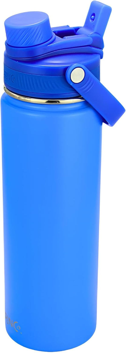 Stainless Steel Water Bottle Spout Lid Vacuum Insulated Double Wall Water Bottle Wide Mouth Leak Proof Keep Cold Sport Camping Hiking - Colors A