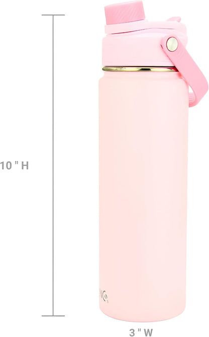 Stainless Steel Water Bottle Spout Lid Vacuum Insulated Double Wall Water Bottle Wide Mouth Leak Proof Keep Cold Sport Camping Hiking - Colors A