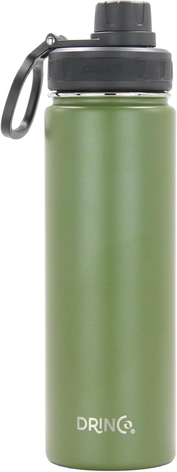 Stainless Steel Water Bottle Spout Lid Vacuum Insulated Double Wall Water Bottle Wide Mouth Leak Proof Keep Cold Sport Camping Hiking - Colors A