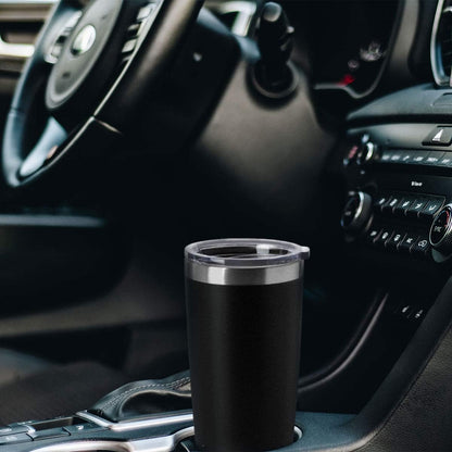 20oz Stainless Steel Tumblers Bulk, Insulated Travel Cup with Lid, Double Wall Vacuum Coffee Mug for Cold & Hot Drinks 1 Pack, Orange